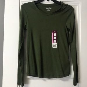 Eddie Bauer Long Sleeve V Neck